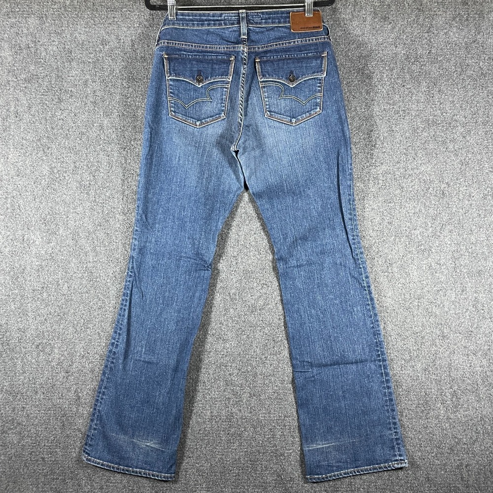 Big Star Remy Boot Low Rise Jeans Mid Wash Blue Stretch Western Size 32x34 #3059